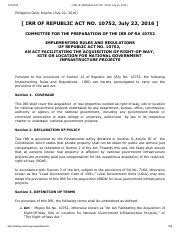 ra 10752 irr|Implementing Rules and Regulations for Republic Act No. 10752, .